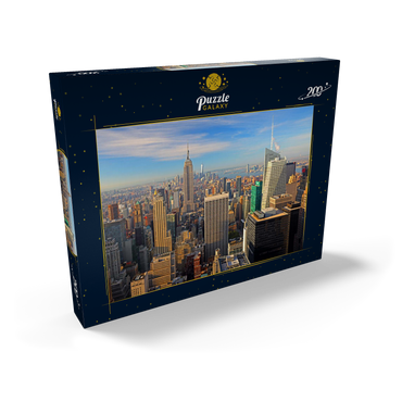 Blick vom Rockefeller Center zum Empire State Building und One World Trade Center, Manhattan, New York City, USA 200 Puzzle Schachtel Ansicht2