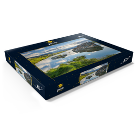 Darstellung des Puzzle Motivs Bergsee Stellisee mit dem Matterhorn (4478m) - Puzzleteile: 100