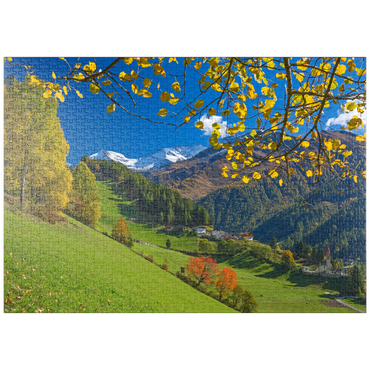 puzzleplate St. Peter gegen Pferrerspitze (2578m), Ahrntal, Trentino-Südtirol 1000 Puzzle