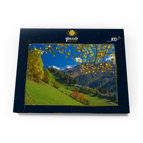 St. Peter gegen Pferrerspitze (2578m), Ahrntal, Trentino-Südtirol 100 Puzzle Schachtel Ansicht3