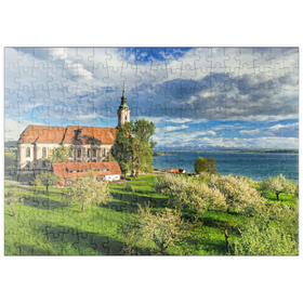 Darstellung des Puzzle Motivs Wallfahrtskirche Birnau bei Unteruhldingen am Bodensee - Puzzleteile: 200