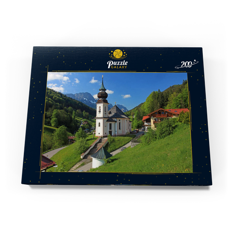 Wallfahrtskirche Maria Gern gegen den Untersberg (1973m) bei Berchtesgaden 200 Puzzle Schachtel Ansicht3