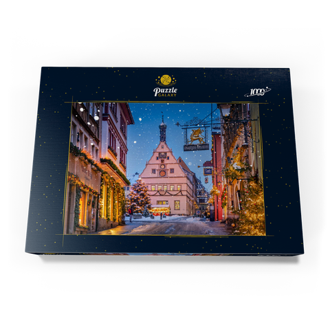 Marktplatz in der Weihnachtszeit 1000 Puzzle Schachtel Ansicht3
