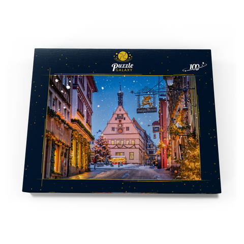 Marktplatz in der Weihnachtszeit 100 Puzzle Schachtel Ansicht3