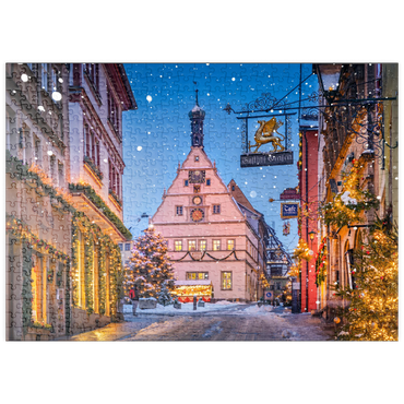 puzzleplate Marktplatz in der Weihnachtszeit 500 Puzzle