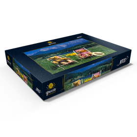 Darstellung des Puzzle Motivs Sonnige Ferien in Oberbayern, Deutschland - Puzzleteile: 1000