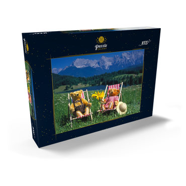 Sonnige Ferien in Oberbayern, Deutschland 1000 Puzzle Schachtel Ansicht2