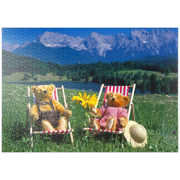 puzzleplate Sonnige Ferien in Oberbayern, Deutschland 1000 Puzzle