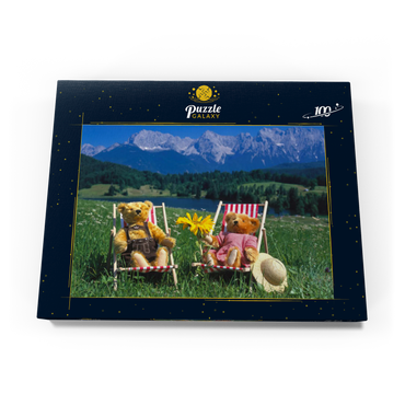 Sonnige Ferien in Oberbayern, Deutschland 100 Puzzle Schachtel Ansicht3