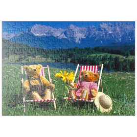 Darstellung des Puzzle Motivs Sonnige Ferien in Oberbayern, Deutschland - Puzzleteile: 200