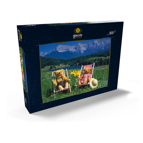 Sonnige Ferien in Oberbayern, Deutschland 500 Puzzle Schachtel Ansicht2