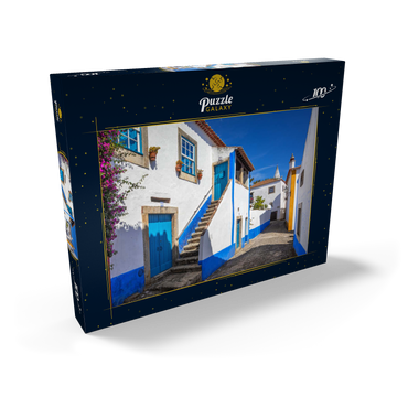 Gasse im historischen Ortskern von Óbidos 100 Puzzle Schachtel Ansicht2