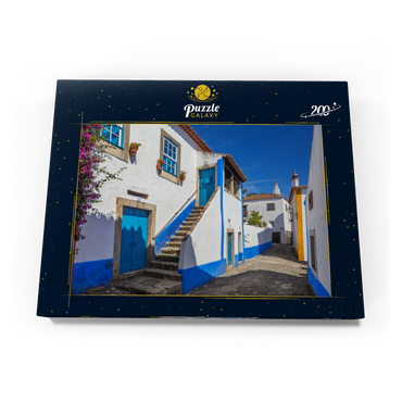 Gasse im historischen Ortskern von Óbidos 200 Puzzle Schachtel Ansicht3