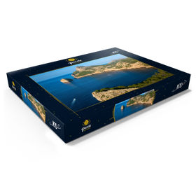 Darstellung des Puzzle Motivs Cap de Formentor mit der Insel Illot el Colomer, Pollenca, Serra de Tramuntana, Mallorca - Puzzleteile: 100
