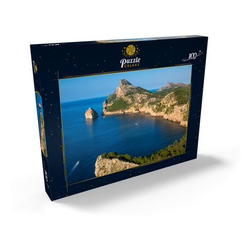 Cap de Formentor mit der Insel Illot el Colomer, Pollenca, Serra de Tramuntana, Mallorca 100 Puzzle Schachtel Ansicht2