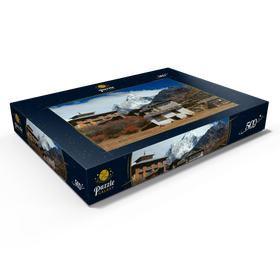 Darstellung des Puzzle Motivs Buddhistisches Kloster in Tengboche mit Blick auf den Ama Dablam, Nepal - Puzzleteile: 500