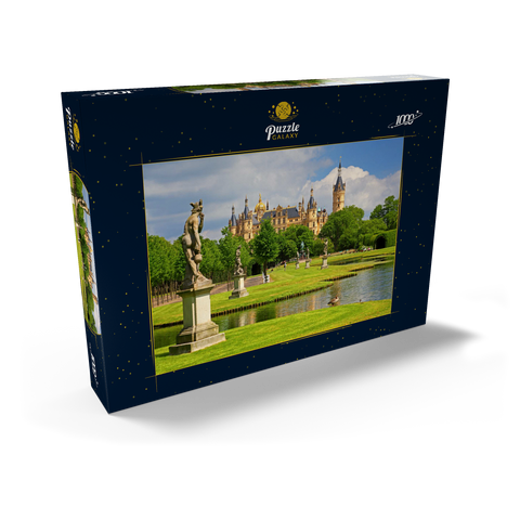 Schlossgarten mit dem Schweriner Schloss 1000 Puzzle Schachtel Ansicht2