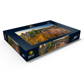 Alternative Darstellung des Puzzle-Motivs Abend auf dem Zeugenberg Ehrenbürg – Puzzleteile: 500