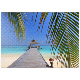 Darstellung des Puzzle Motivs Nord-Male-Atoll, Malediven - Puzzleteile: 1000