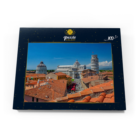 Baptisterium, Dom Santa Maria Assunta und Schiefer Turm, Pisa 100 Puzzle Schachtel Ansicht3