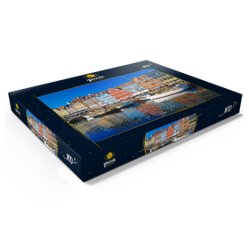 Darstellung des Puzzle Motivs Alter Hafen im Zentrum von Kopenhagen, Nyhavn - Puzzleteile: 100