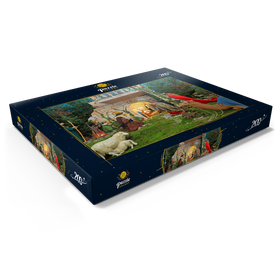 Alternative Darstellung des Puzzle-Motivs Weihnachtskrippe im Dom St. Salvator in Fulda, Hessen, Deutschland – Puzzleteile: 200