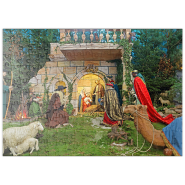 puzzleplate Weihnachtskrippe im Dom St. Salvator in Fulda, Hessen, Deutschland 200 Puzzle