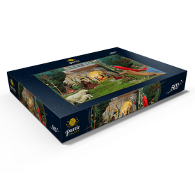 Alternative Darstellung des Puzzle-Motivs Weihnachtskrippe im Dom St. Salvator in Fulda, Hessen, Deutschland – Puzzleteile: 500