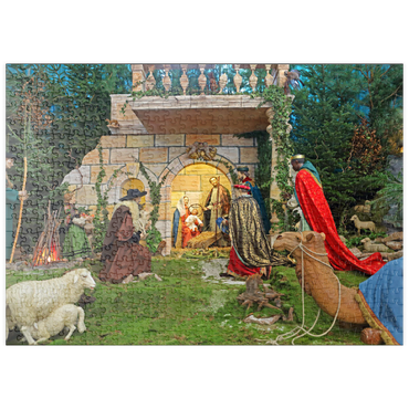 puzzleplate Weihnachtskrippe im Dom St. Salvator in Fulda, Hessen, Deutschland 500 Puzzle