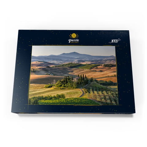 Landhaus bei San Quirico d'Orcia, Val d'Orcia, Provinz Siena, Toskana, Italien 1000 Puzzle Schachtel Ansicht3