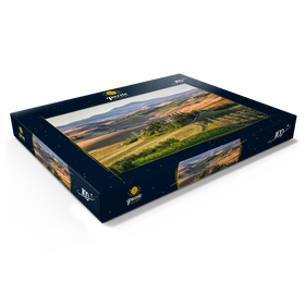 Darstellung des Puzzle Motivs Landhaus bei San Quirico d'Orcia, Val d'Orcia, Provinz Siena, Toskana, Italien - Puzzleteile: 100