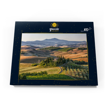 Landhaus bei San Quirico d'Orcia, Val d'Orcia, Provinz Siena, Toskana, Italien 100 Puzzle Schachtel Ansicht3