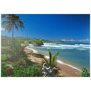 puzzleplate Ostküste bei Bathseba, Barbados, Inseln über dem Winde, Karibik 1000 Puzzle