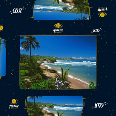 Ostküste bei Bathseba, Barbados, Inseln über dem Winde, Karibik 1000 Puzzle Schachtel 3D Modell