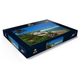 Darstellung des Puzzle Motivs Ostküste bei Bathseba, Barbados, Inseln über dem Winde, Karibik - Puzzleteile: 100