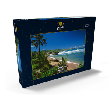 Ostküste bei Bathseba, Barbados, Inseln über dem Winde, Karibik 500 Puzzle Schachtel Ansicht2