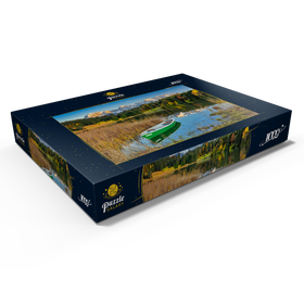 Alternative Darstellung des Puzzle-Motivs Geroldsee bei Gerold in der Alpenwelt Karwendel, Blick zum Karwendelgebirge – Puzzleteile: 1000