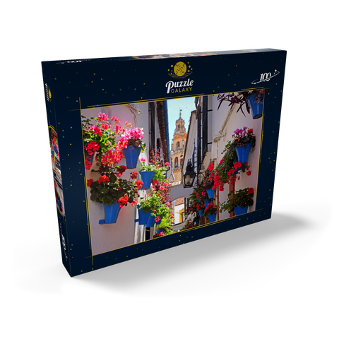Calleja de las Flores in der Altstadt Juderia, Andalusien, Spanien 100 Puzzle Schachtel Ansicht2