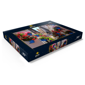Alternative Darstellung des Puzzle-Motivs Calleja de las Flores in der Altstadt Juderia, Andalusien, Spanien – Puzzleteile: 200