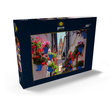Calleja de las Flores in der Altstadt Juderia, Andalusien, Spanien 500 Puzzle Schachtel Ansicht2