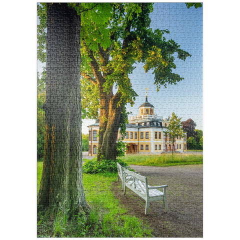 puzzleplate Schloss Belvedere mit dem Schlosspark 1000 Puzzle