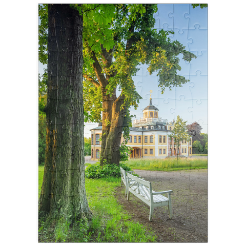puzzleplate Schloss Belvedere mit dem Schlosspark 100 Puzzle