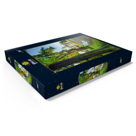 Darstellung des Puzzle Motivs Schloss Belvedere mit dem Schlosspark - Puzzleteile: 200