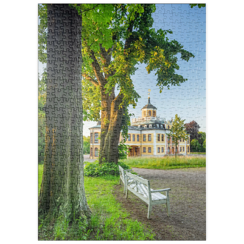 puzzleplate Schloss Belvedere mit dem Schlosspark 500 Puzzle