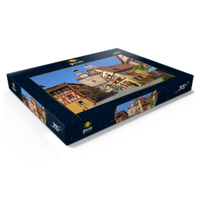 Alternative Darstellung des Puzzle-Motivs Rödergasse mit Markusturm und Röderbogen – Puzzleteile: 200