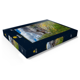 Alternative Darstellung des Puzzle-Motivs Schatzerhütte gegen Aferer Geisler, Plose, Brixen, Dolomiten – Puzzleteile: 200