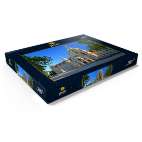 Darstellung des Puzzle Motivs Neues Rathaus am Trammplatz, Hannover, Niedersachsen, Deutschland - Puzzleteile: 200