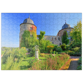 Darstellung des Puzzle Motivs Dornröschenschloss Sababurg, Hofgeismar, Hessen, Deutschland - Puzzleteile: 200