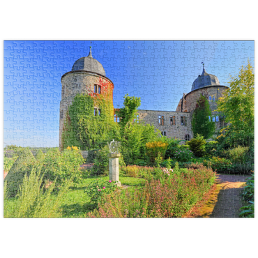 puzzleplate Dornröschenschloss Sababurg, Hofgeismar, Hessen, Deutschland 500 Puzzle