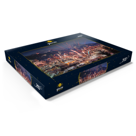 Darstellung des Puzzle Motivs Feuerwerk über Garmisch-Partenkirchen, Oberbayern, Bayern, Deutschland - Puzzleteile: 200